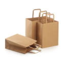 Customized twisted rope handle paper bag